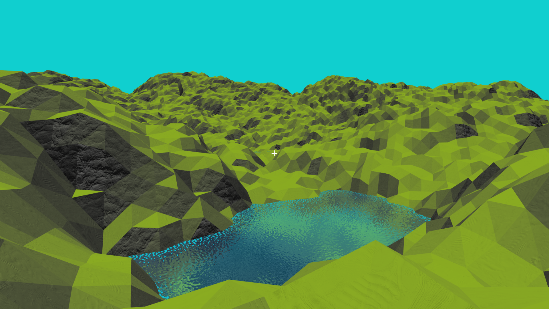 3D randomly generated low poly world